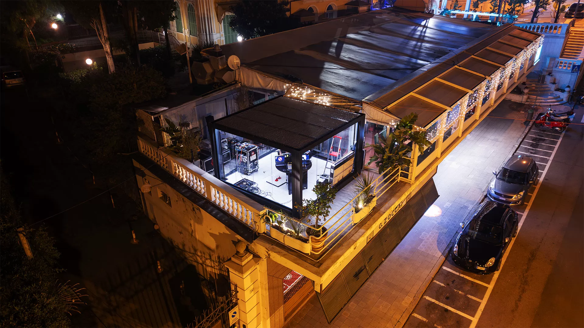 Allestimento stazione radio a Sanremo